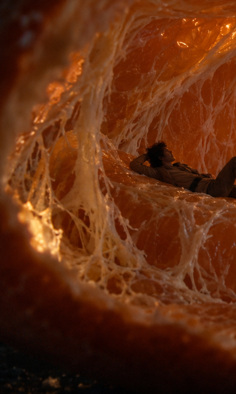 Macro Cinematic Tangerine Cave