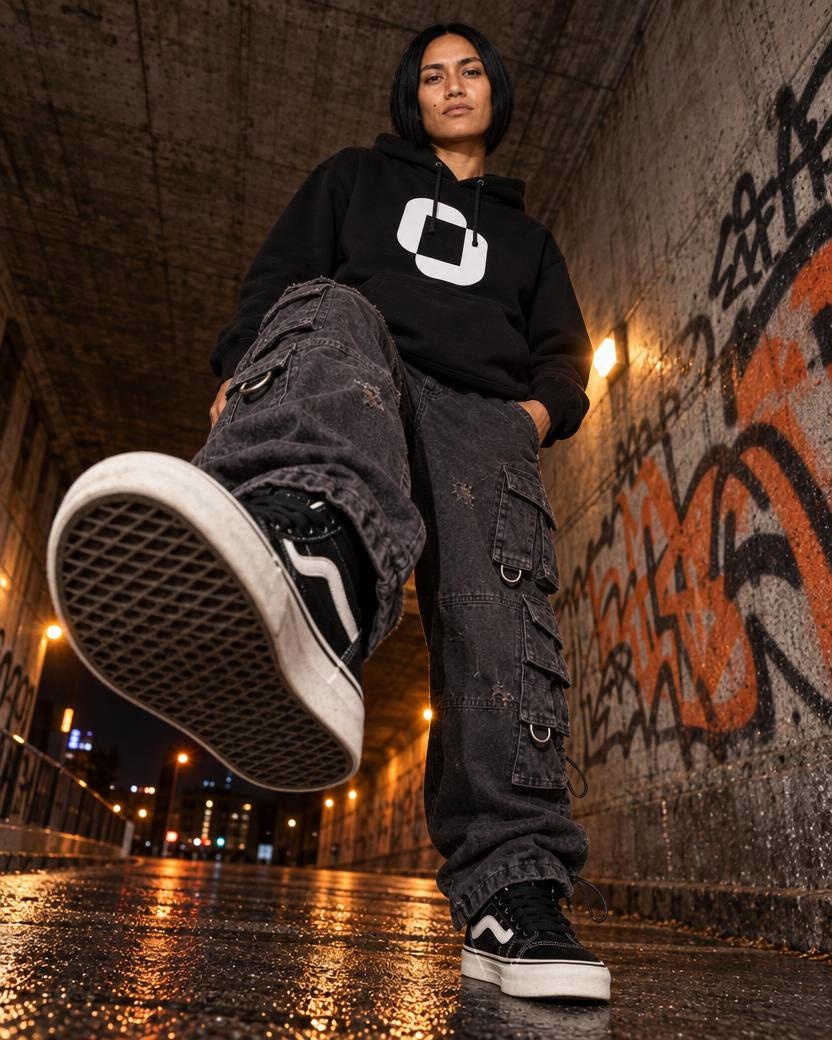 Low-Angle Urban Streetwear Editorial