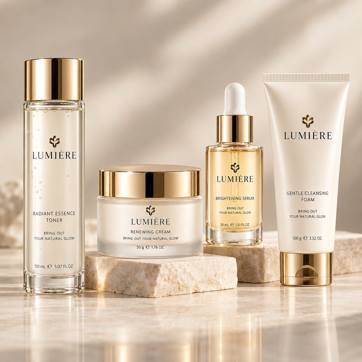 Luxury Skincare Product Hero Shot