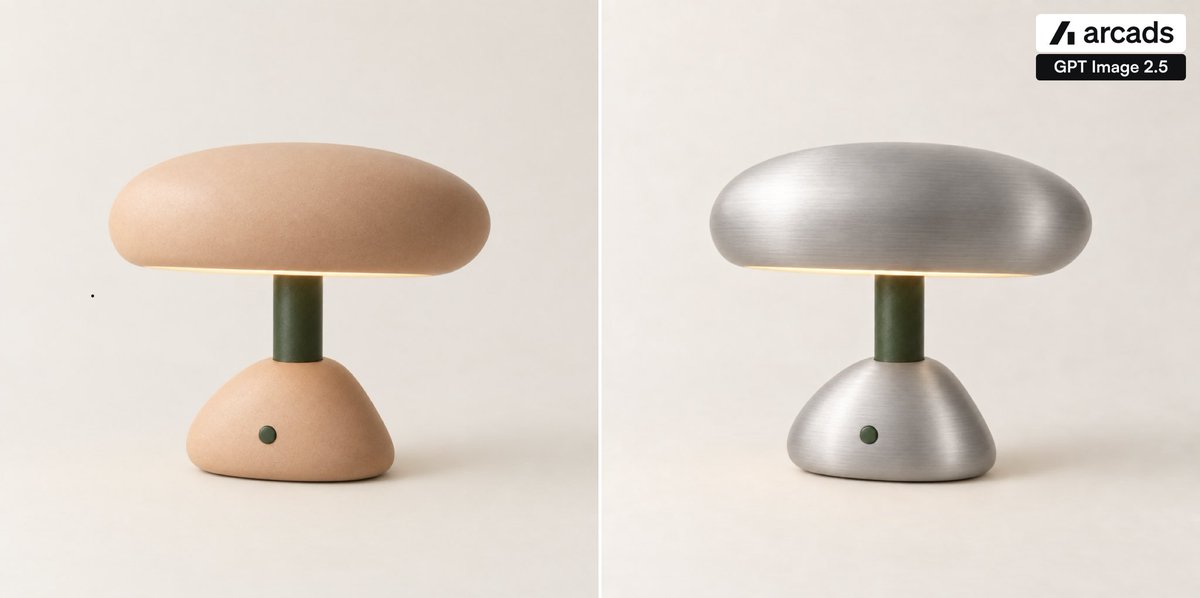 Side-by-Side Lamp Material Edit