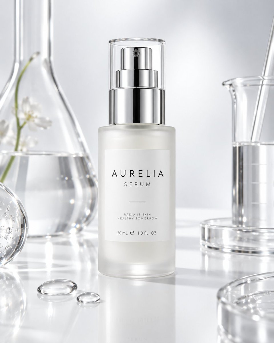 Luxury Lab Serum Product Ad