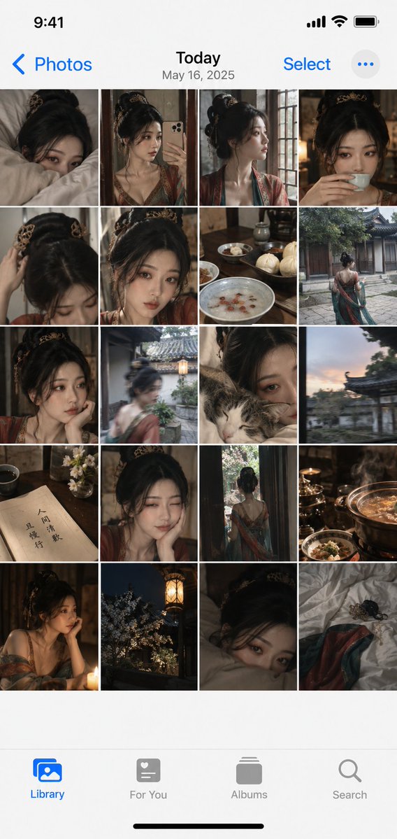 Ancient Style Daily Life Album Mockup