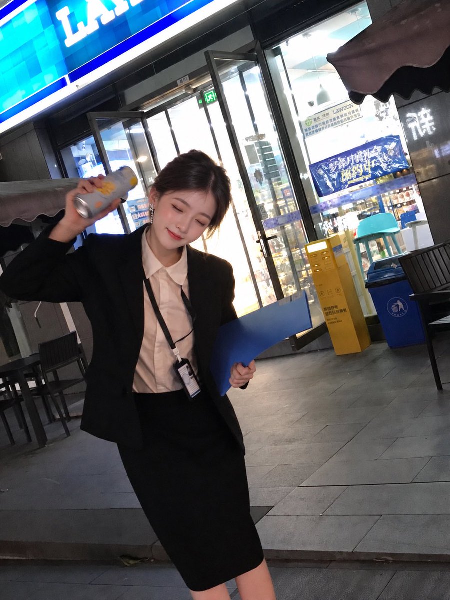 Tipsy Office Worker Outside Convenience Store