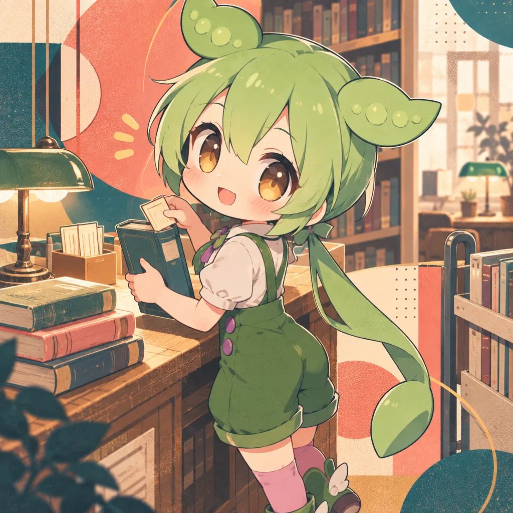 Zundamon in Library