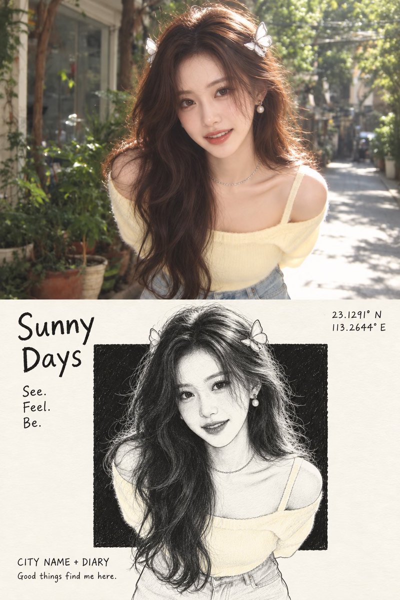 Sunny Days City Diary Poster
