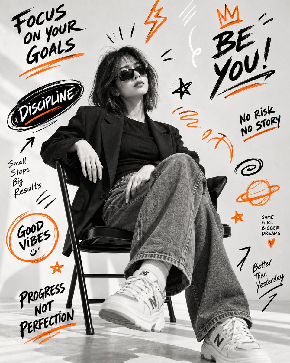 Motivational Fashion Editorial Poster Prompt
