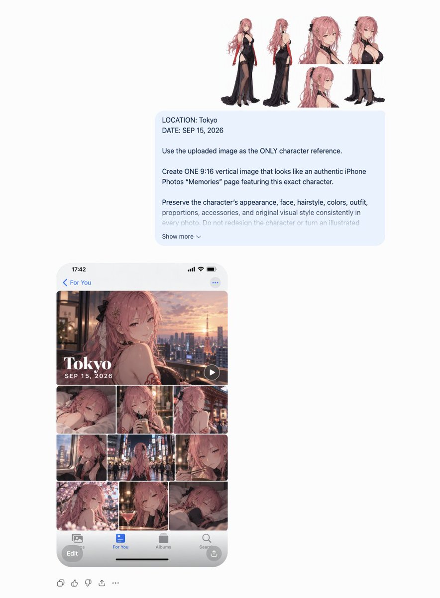 GPT Image 2.5 Tokyo Memories prompt