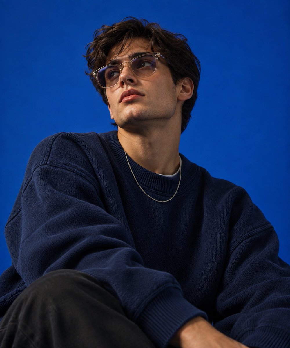 Studio Fashion Portrait of Young Man