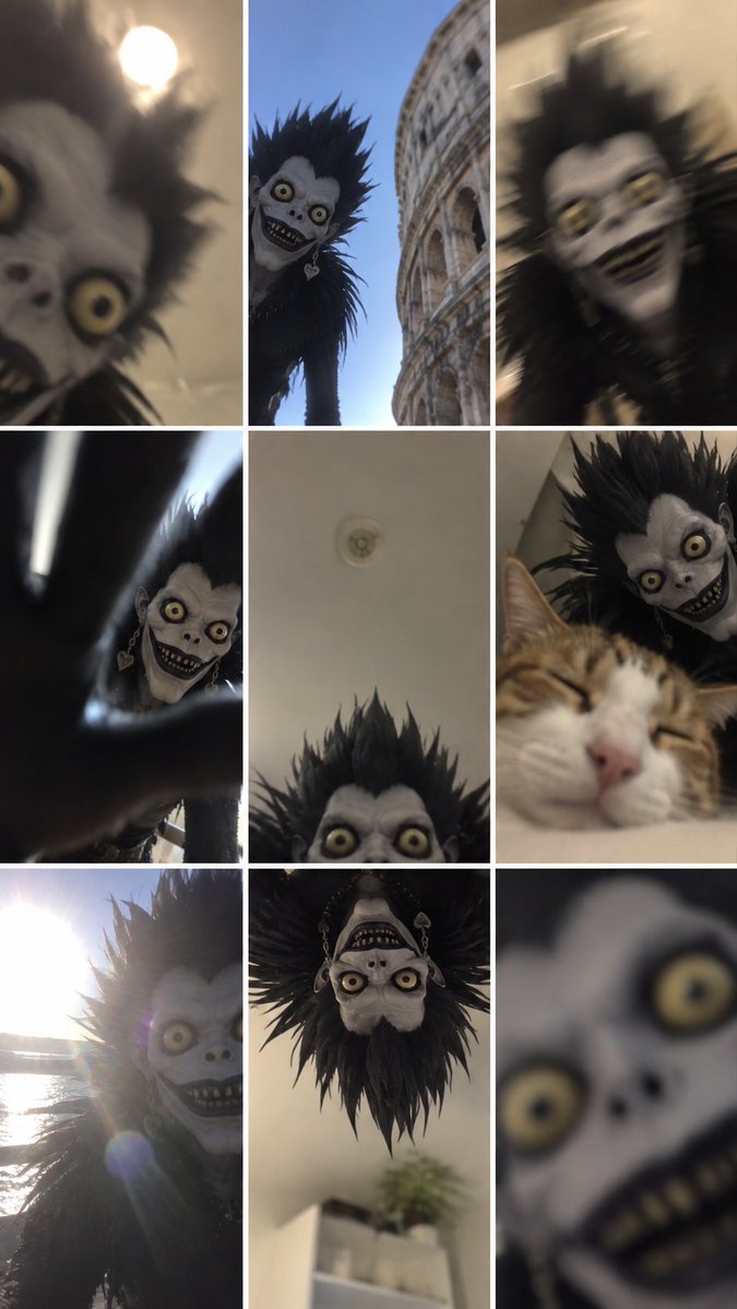 Ryuk Selfie Camera Roll Collage