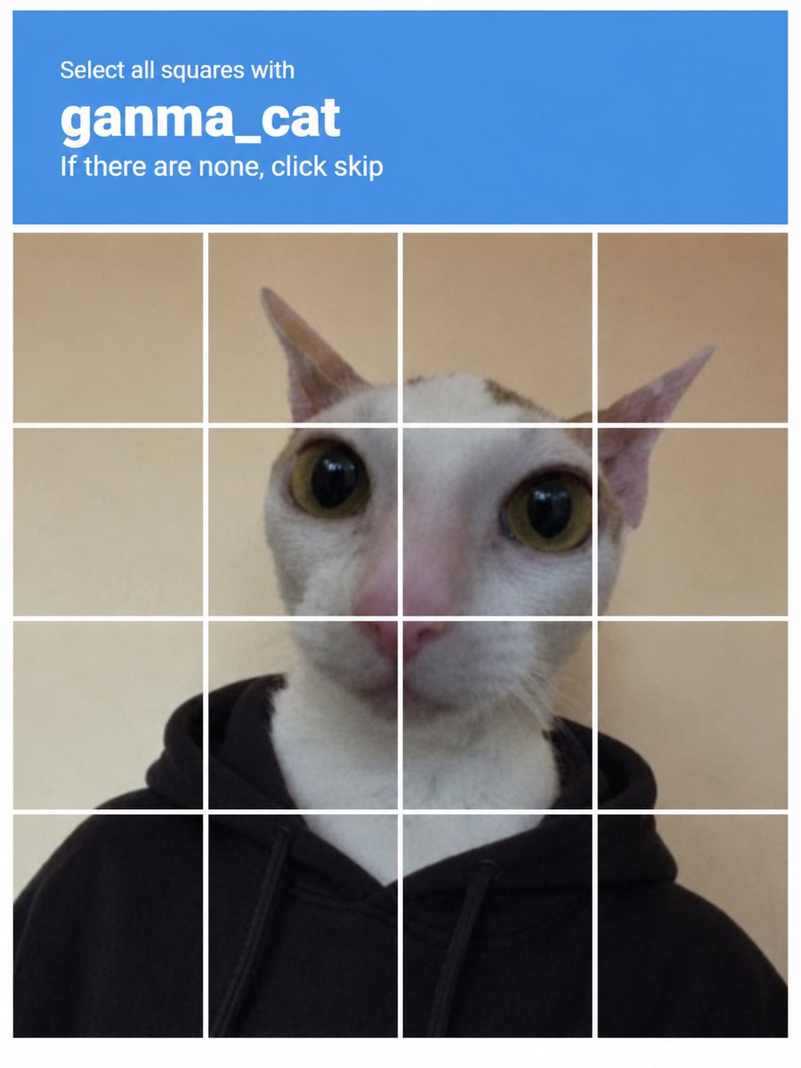 Ganma Cat CAPTCHA Interface