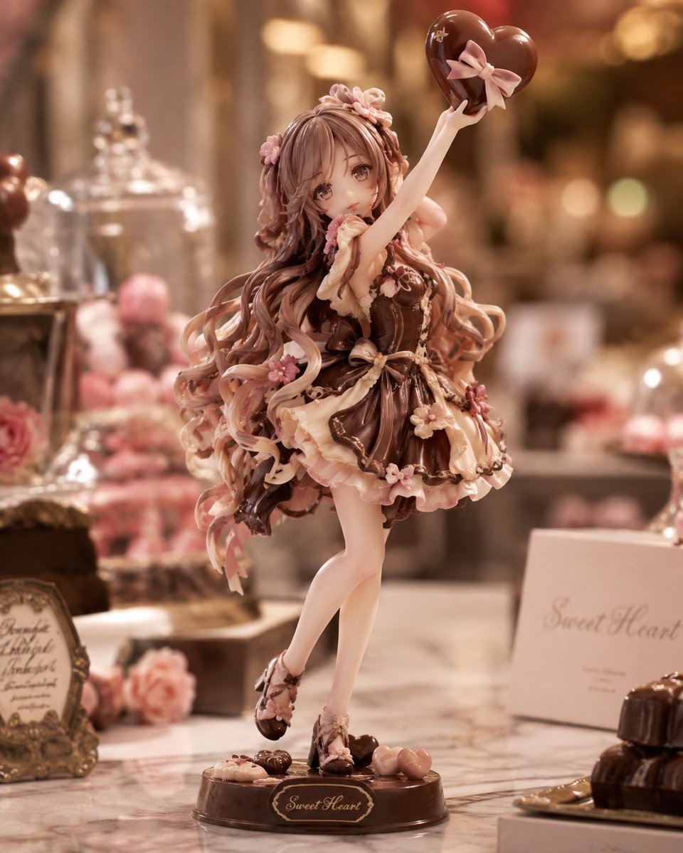 Chocolate Heart Anime Figure