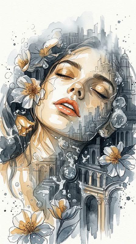 Architectural Watercolor Painting Prompt — result 3
