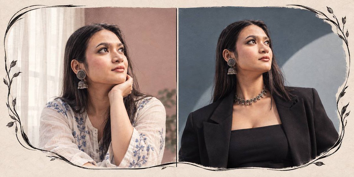Profile / Avatar - Two-Panel Portrait Diptych - Image 1
