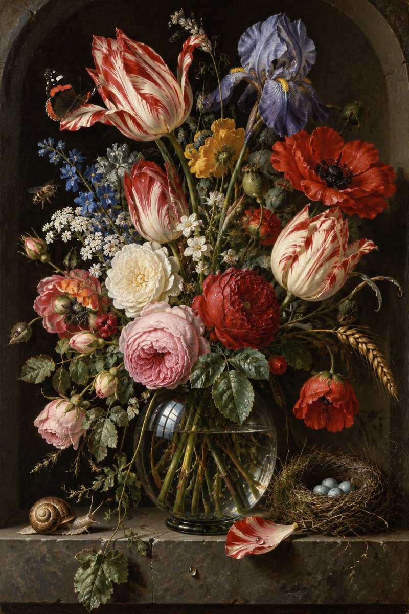 Dutch Golden Age Still Life with Tulips