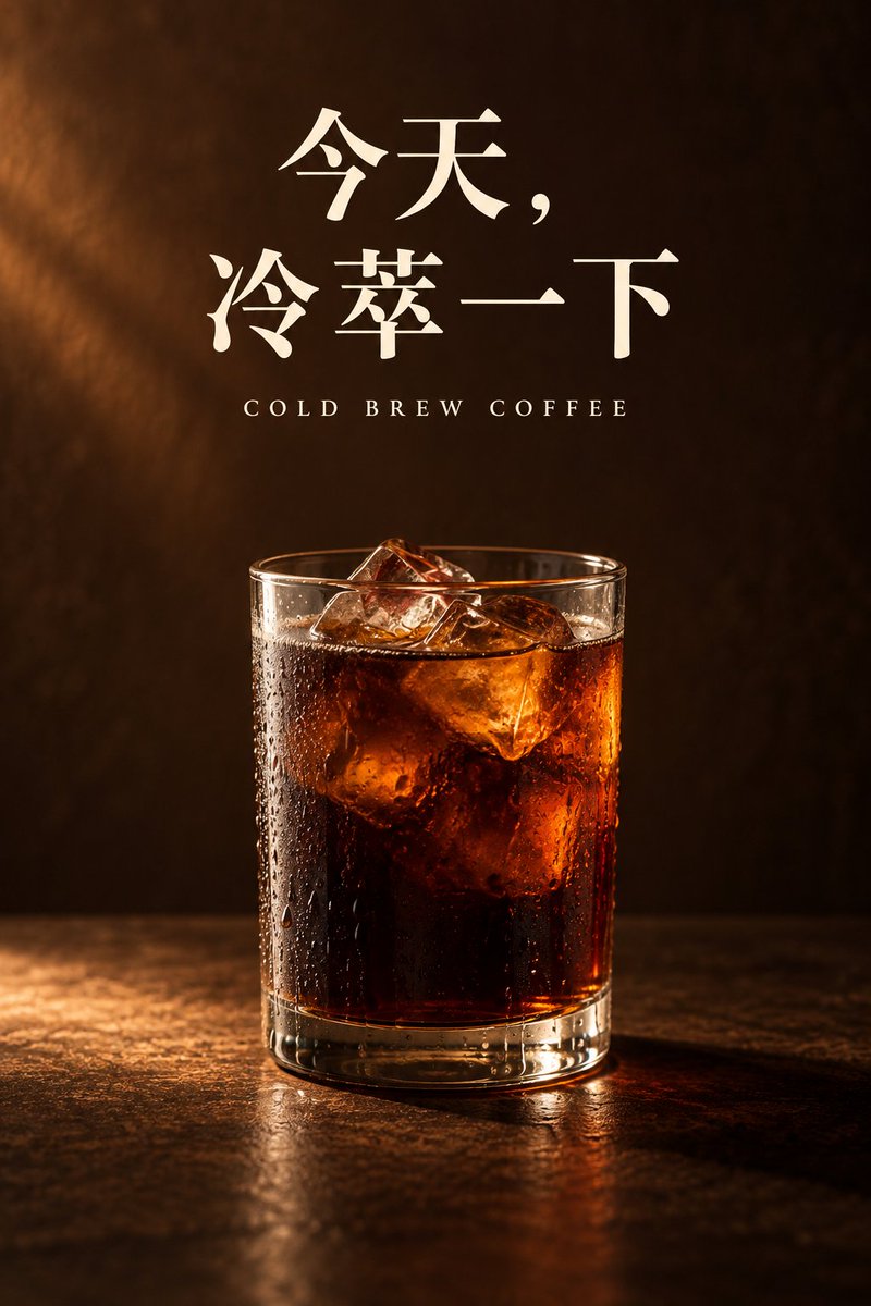 Moody Cold Brew Coffee Poster