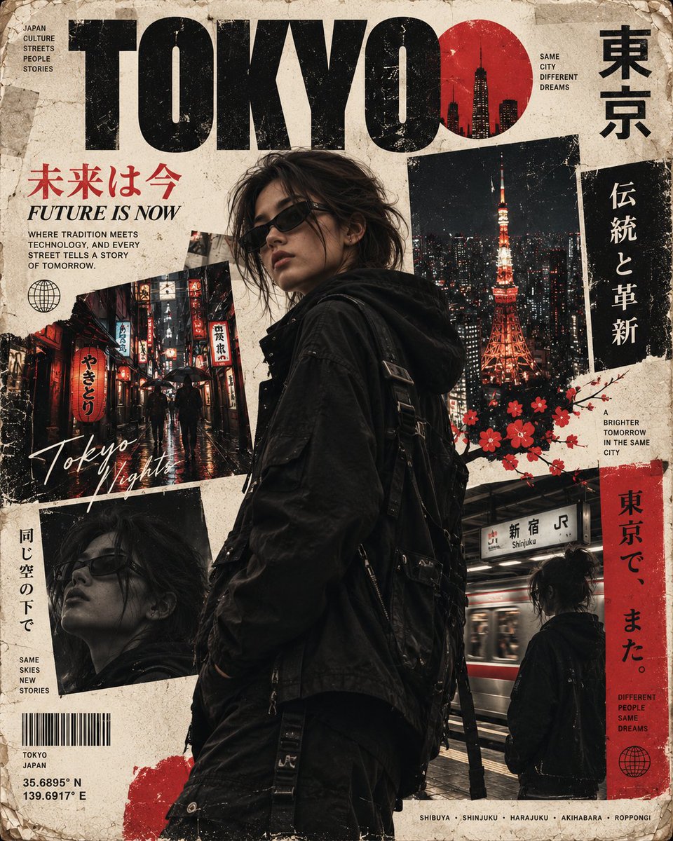 Tokyo Streetwear Poster Prompt