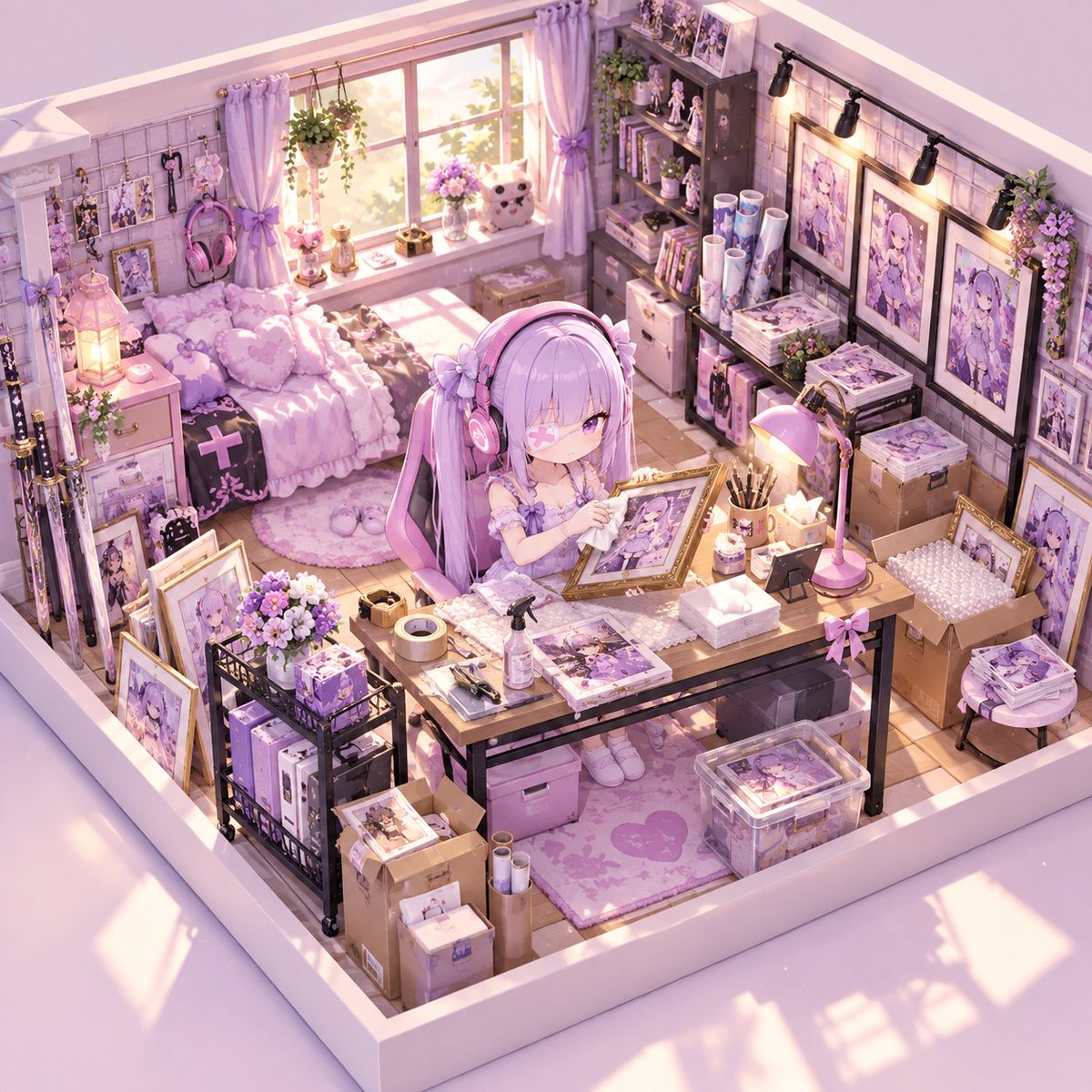 Dollhouse Room Scene Prompt