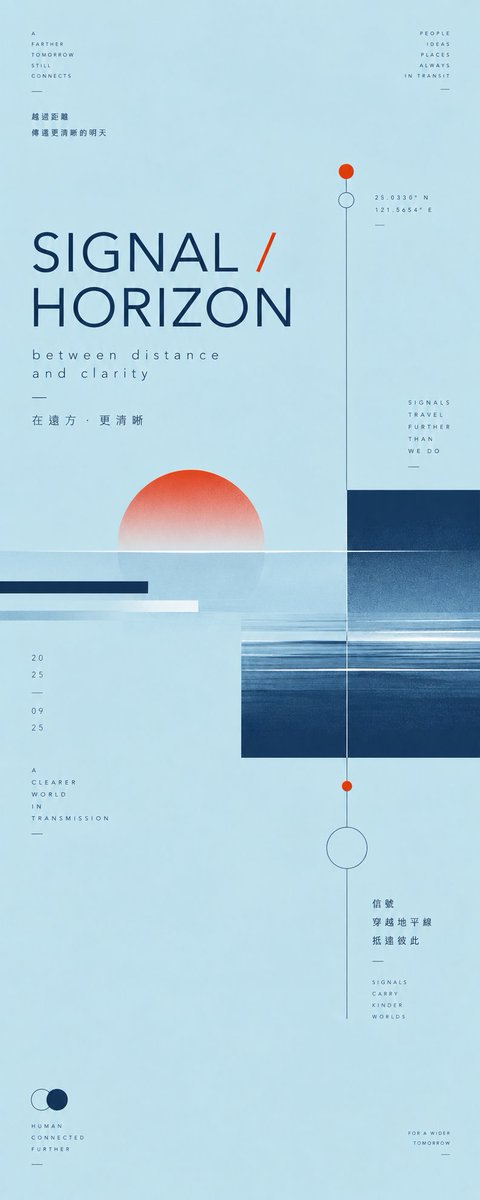 Minimalist Blue Poster Design