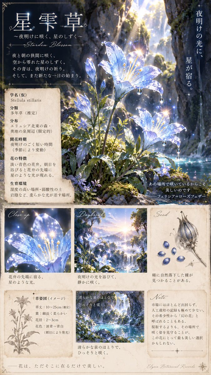Fantasy Botanical Encyclopedia Page