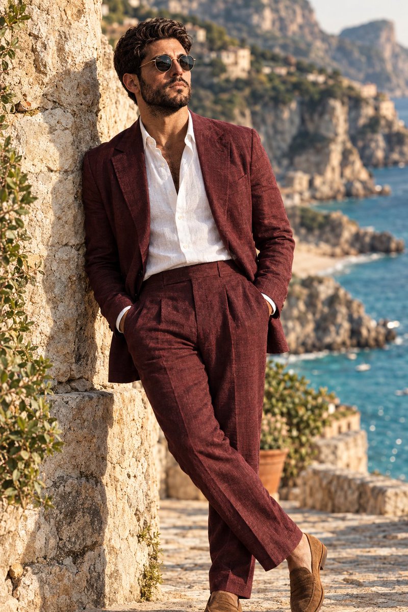 Social Media Post - Luxury Mediterranean Fashion Editorial Prompt - Image 1