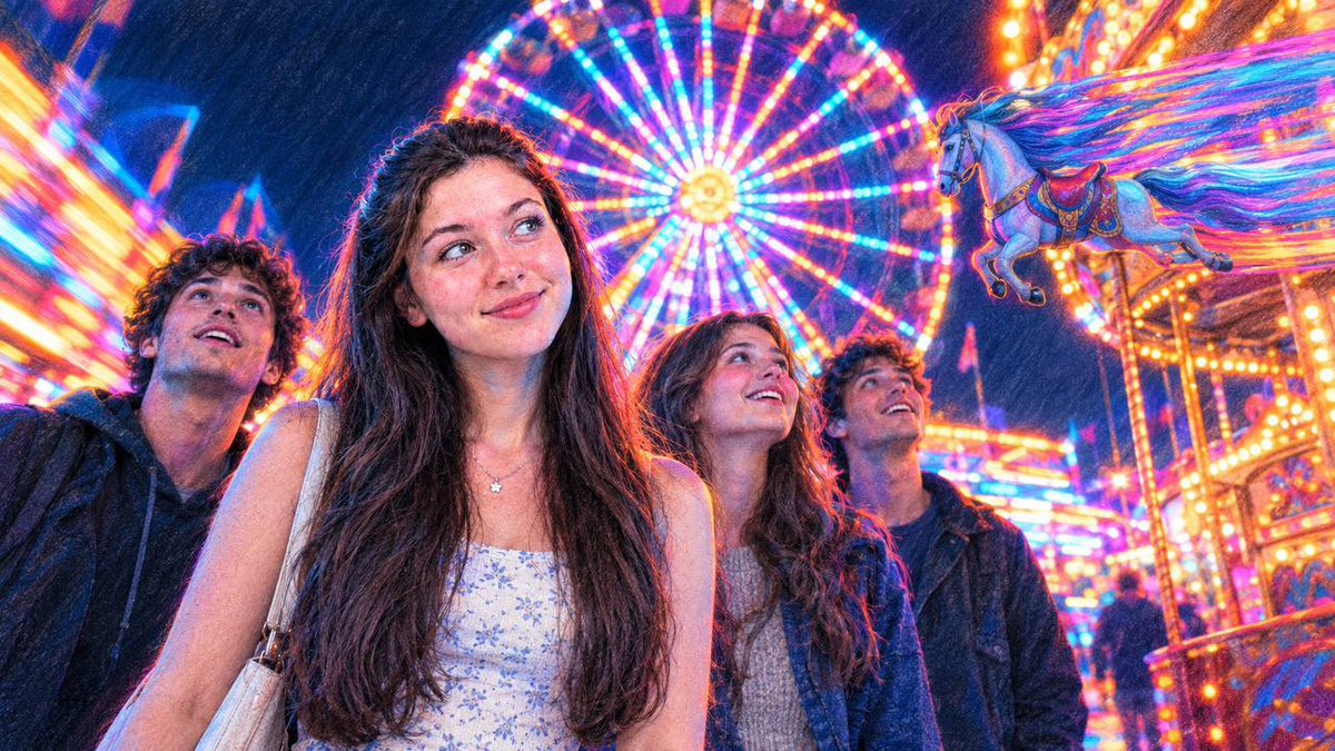 Social Media Post - Carnival Wonder Night Scene - Image 1