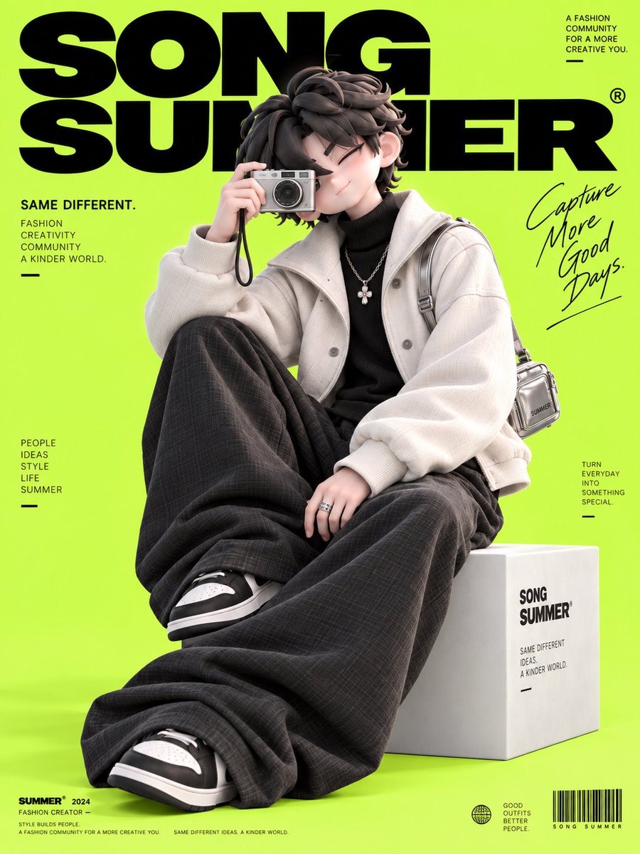 Song Summer 3D Anime Fashion Poster
