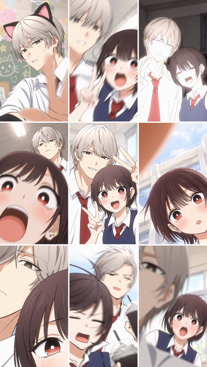 Anime Couple Comedy Collage