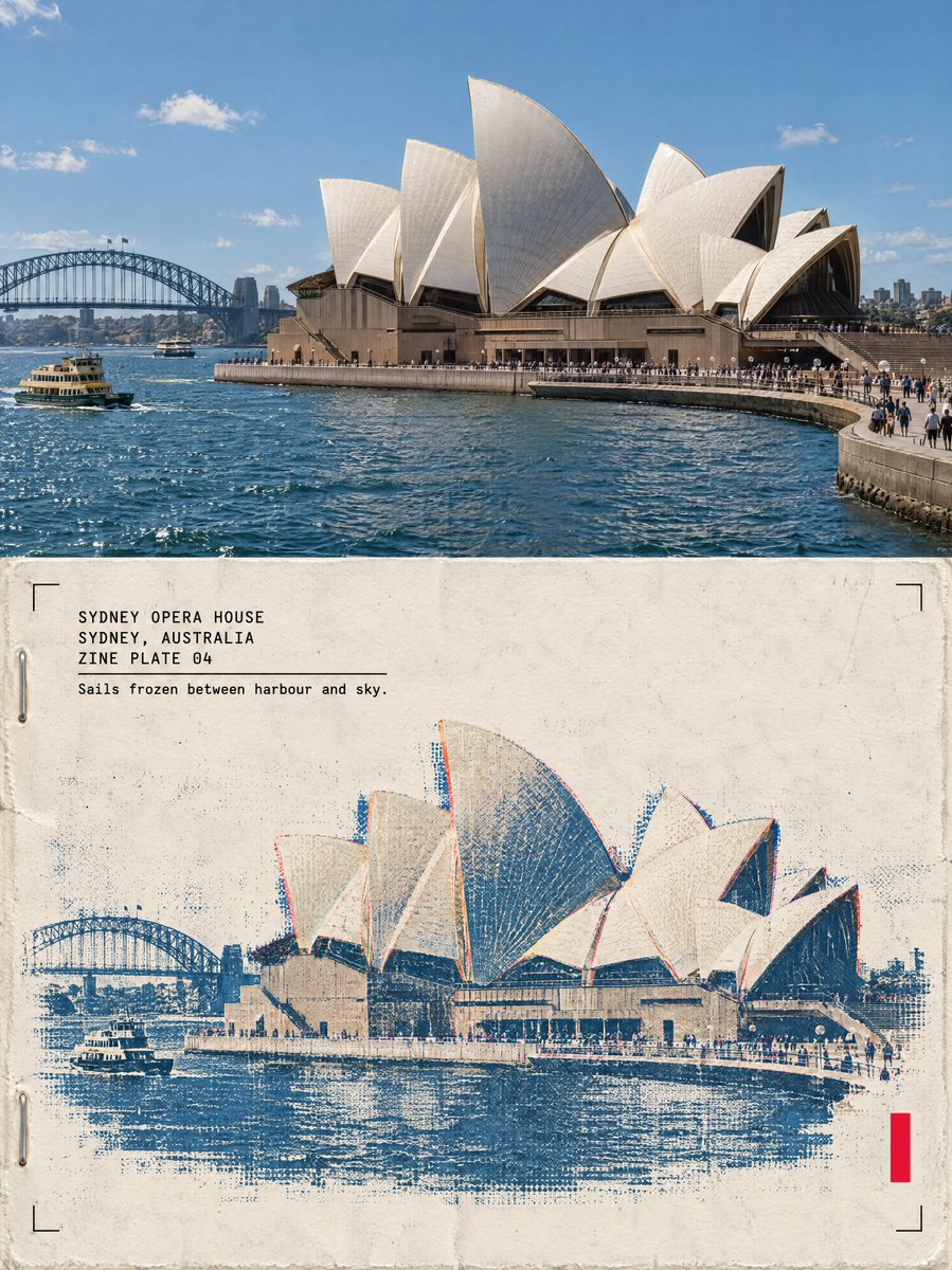 Risograph Architecture Poster