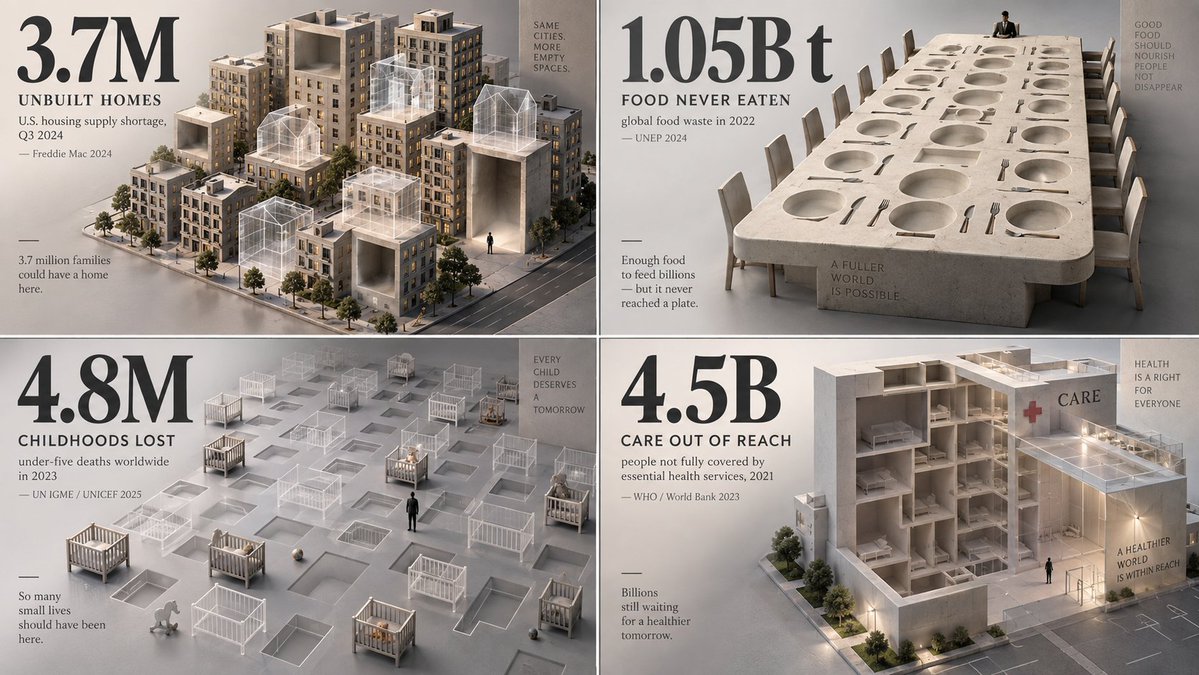 Minimalist 3D Infographic Visualization