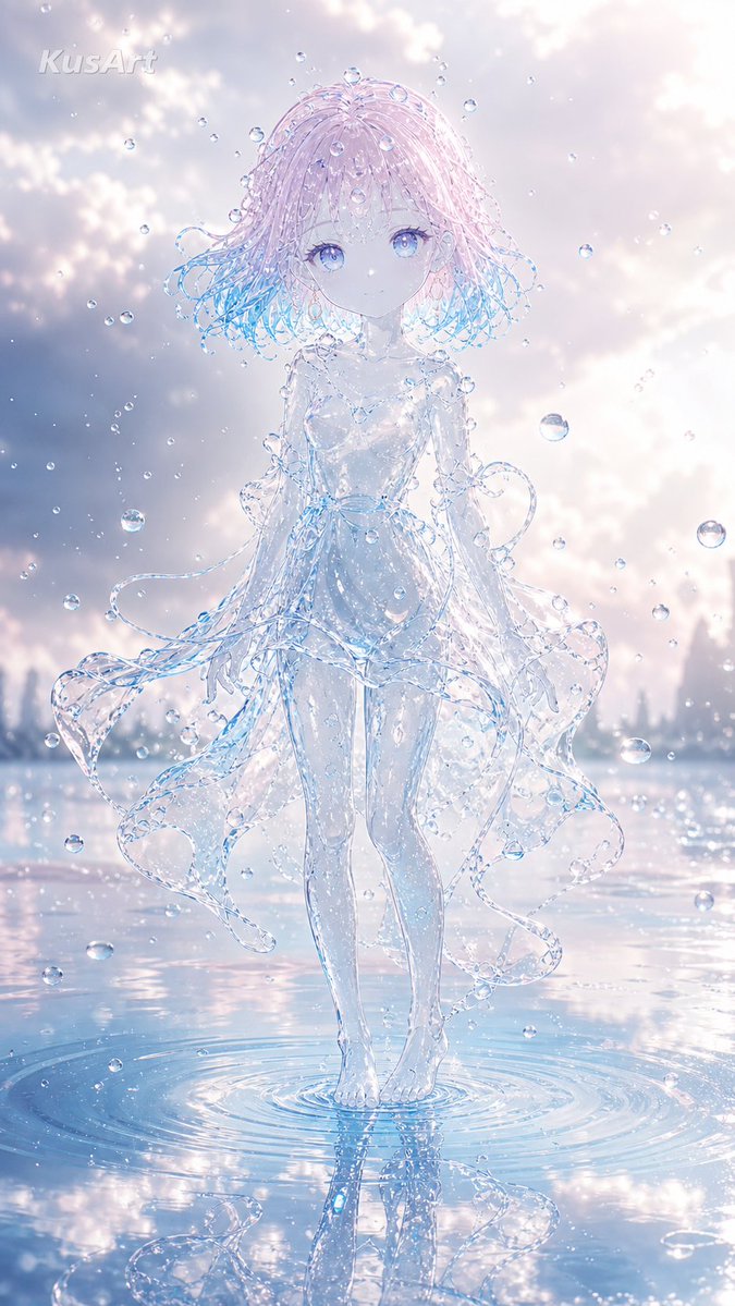 Profile / Avatar - Anime Girl Made of Water - Image 1