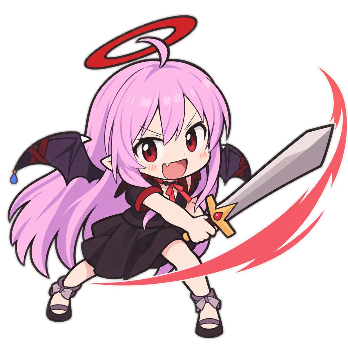Chibi Vampire Girl Illustration