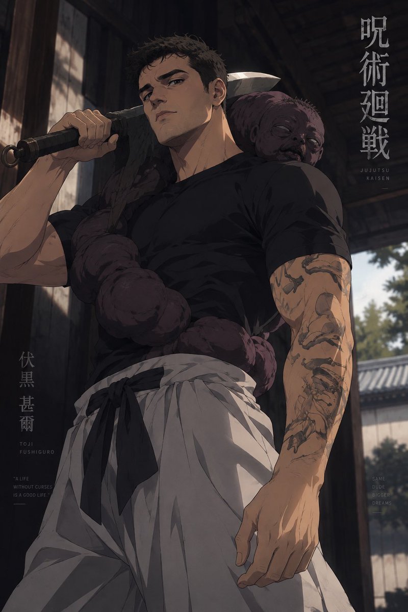 Toji Fushiguro Anime Poster Art