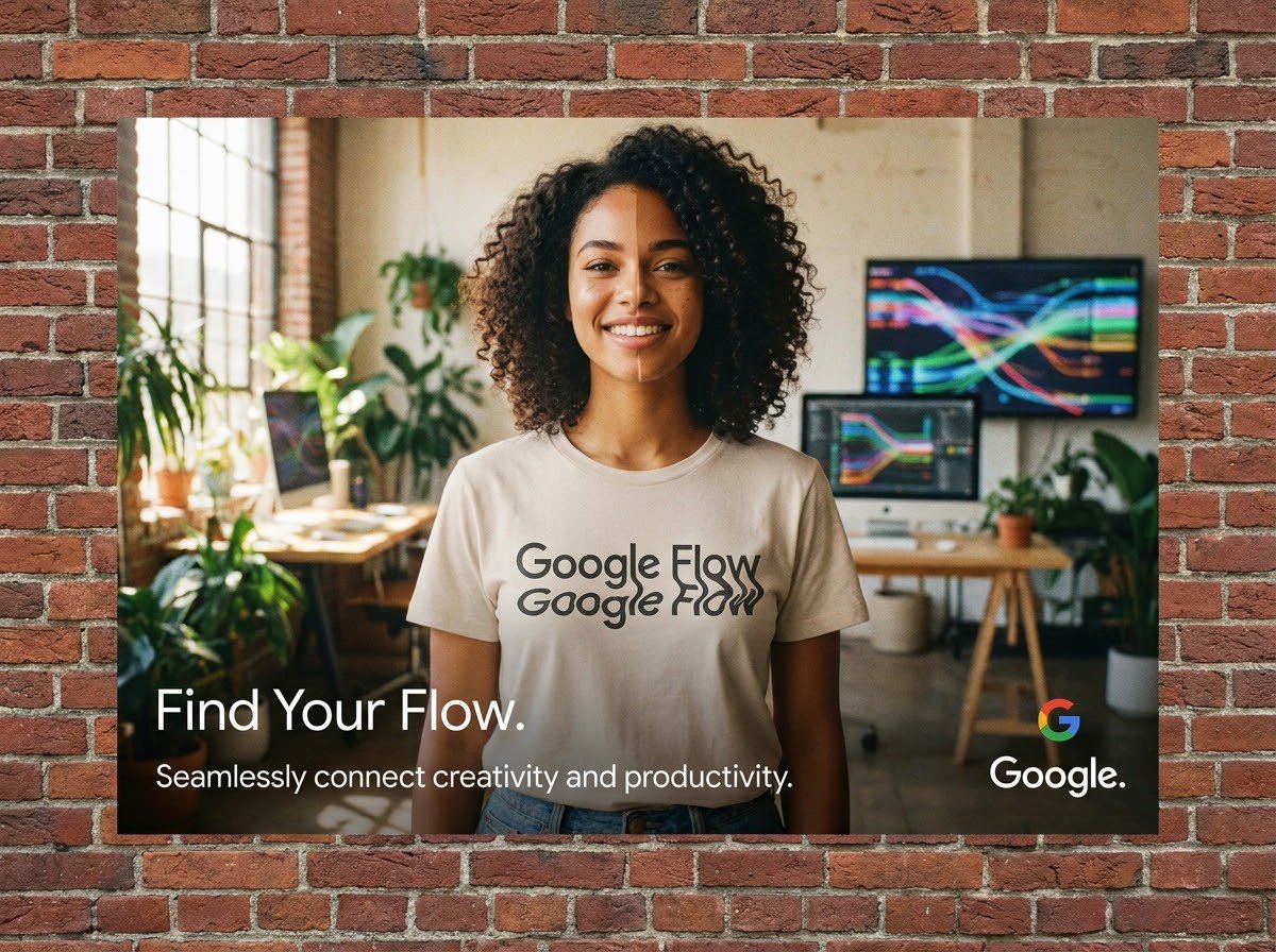 Product Marketing - Google Flow Ad Poster: Nano Banana Pro vs Grok - Image 1