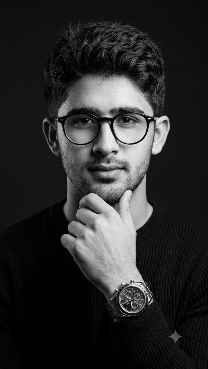 Profile / Avatar - Cinematic B&W Man Portrait - Image 1