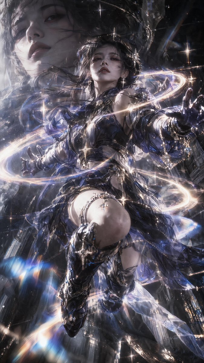 Волшебница, манипулирующая магией