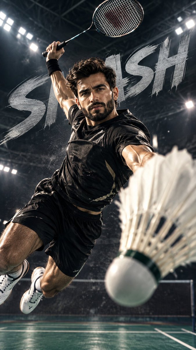 YouTube Thumbnail - Cinematic Badminton Smash GPT Image 2 - Image 1