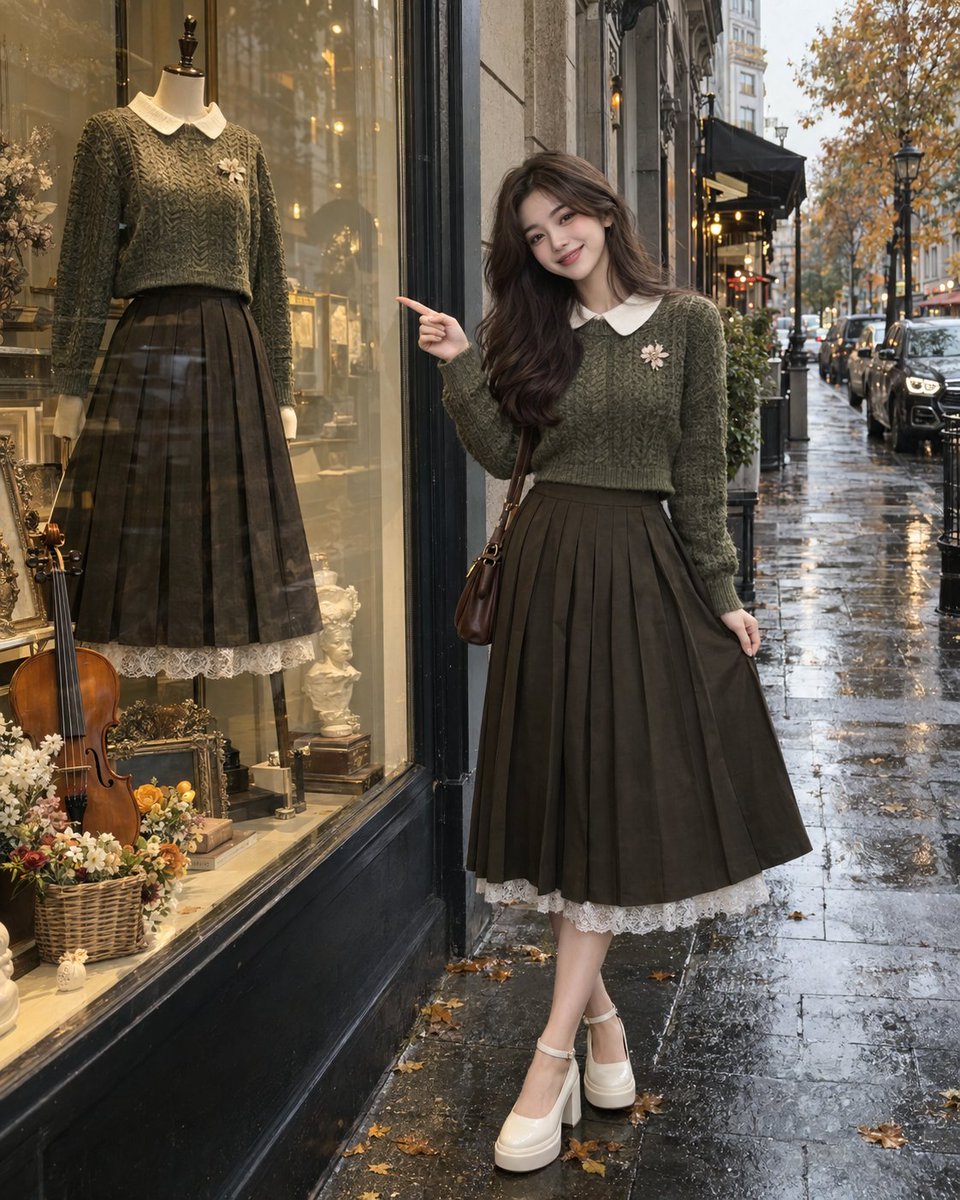 Product Marketing - Rainy Autumn Street Fashion GPT Image 2 - Image 1