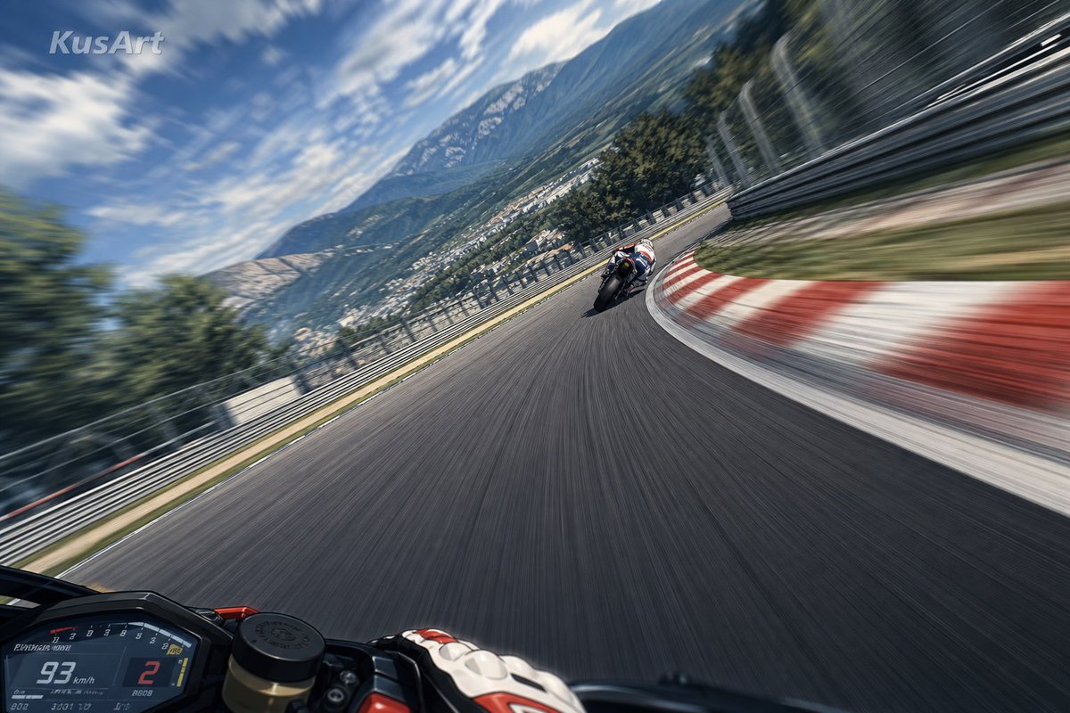 YouTube Thumbnail - MotoGP POV Cornering Shot - Image 1