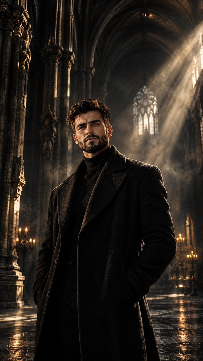 Social Media Post - Gothic Cathedral Dark Fantasy Portrait Prompt - Image 1
