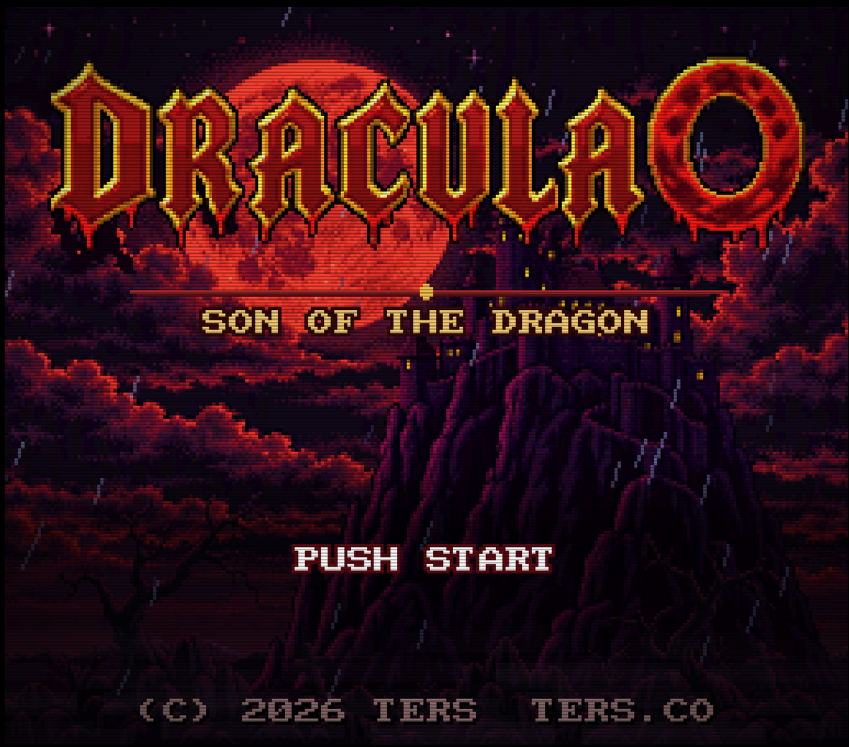 Ретро-заставка SNES: Дракула