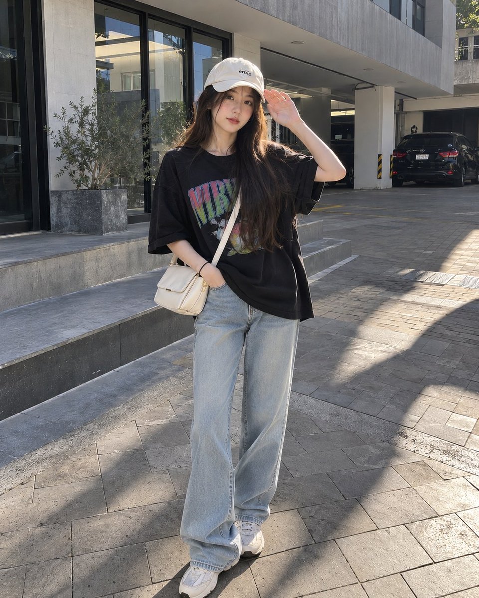 Social Media Post - Casual Street Fashion Portrait - Image 1