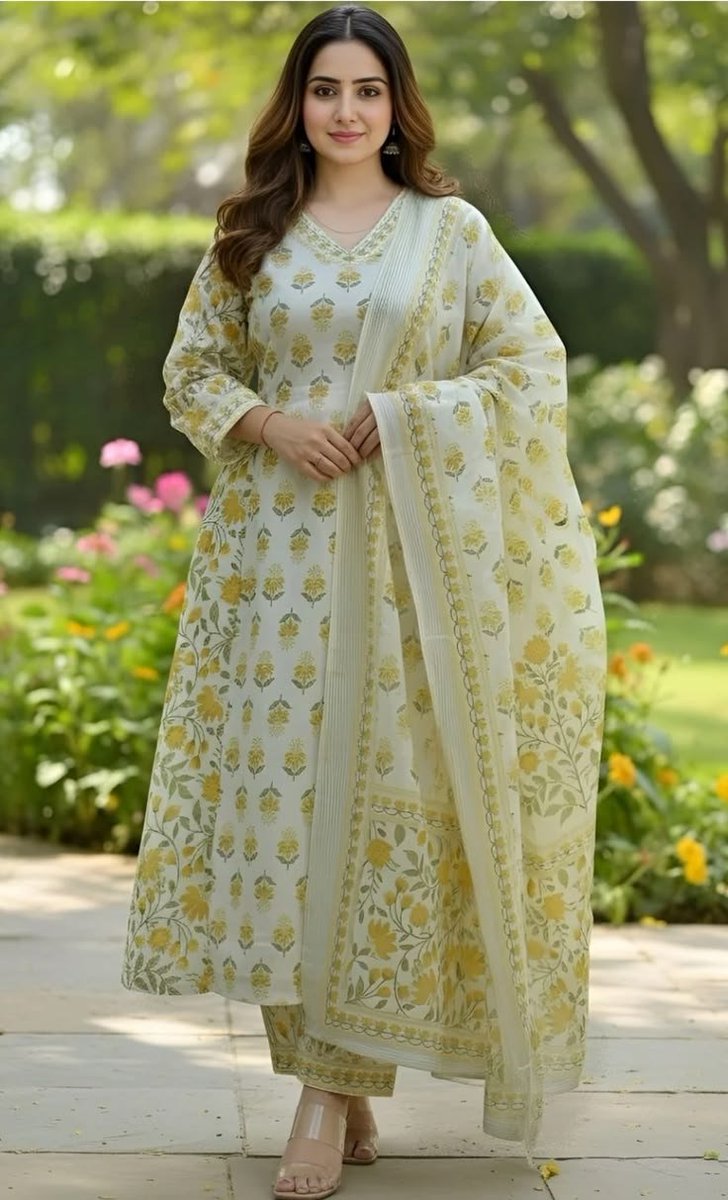 Profile / Avatar - Pakistani Shalwar Kameez Garden Portrait - Image 1