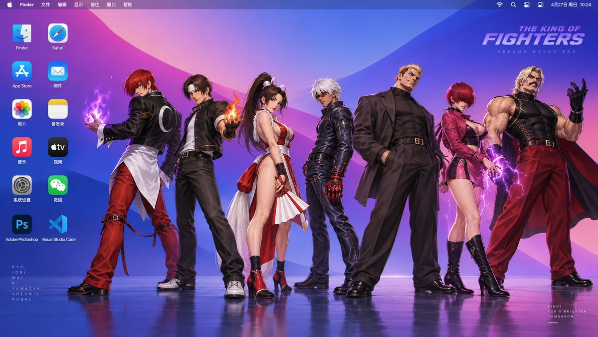MacOS-обой с King of Fighters