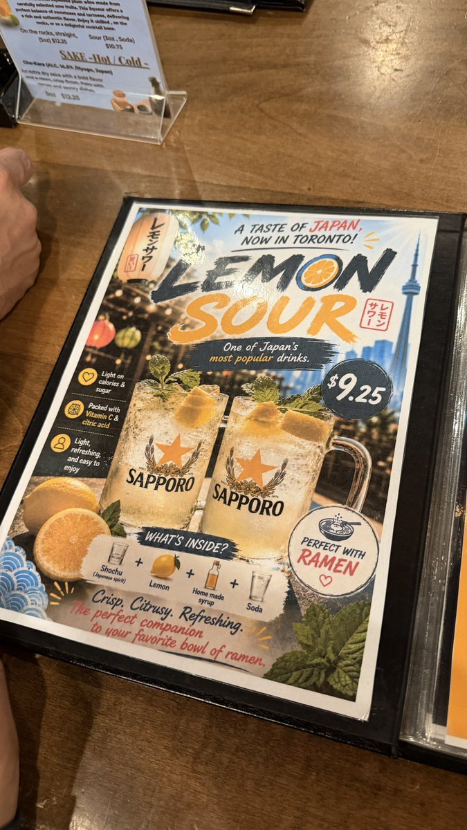 Product Marketing - Japanese Restaurant Lemon Sour Menu - Image 1