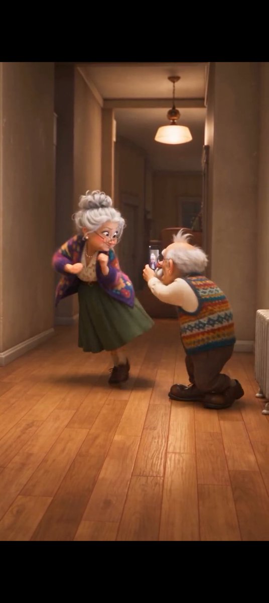 Profile / Avatar - Elderly Couple Dancing Pixar Style - Image 1