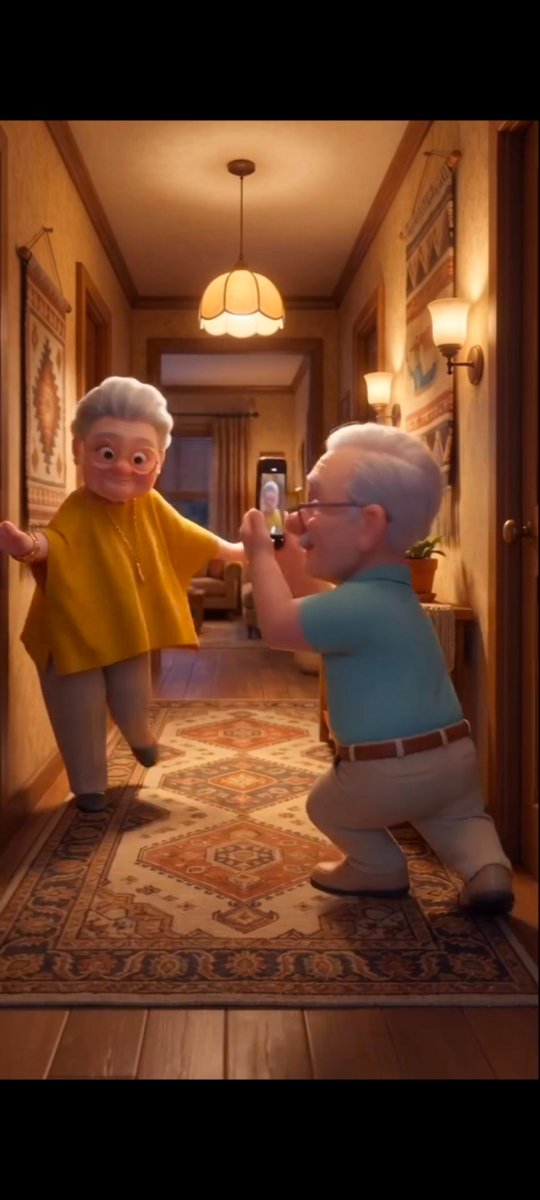 Social Media Post - Cozy Vintage Hallway Dance Scene - Image 1
