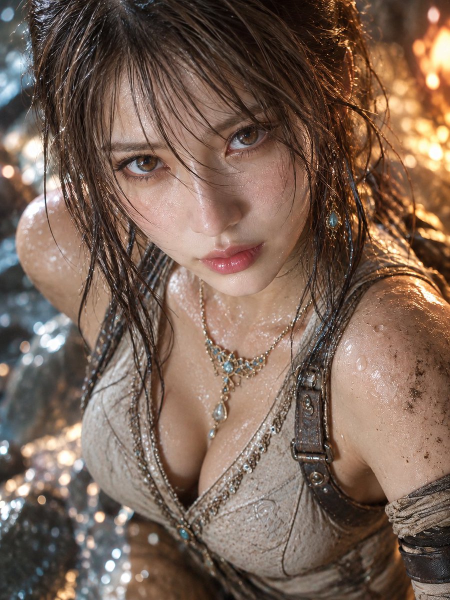 Social Media Post - Rain and Fire Warrior Portrait - Image 1