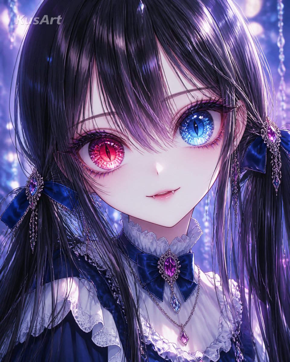Profile / Avatar - Anime Girl Heterochromia Portrait - Image 1