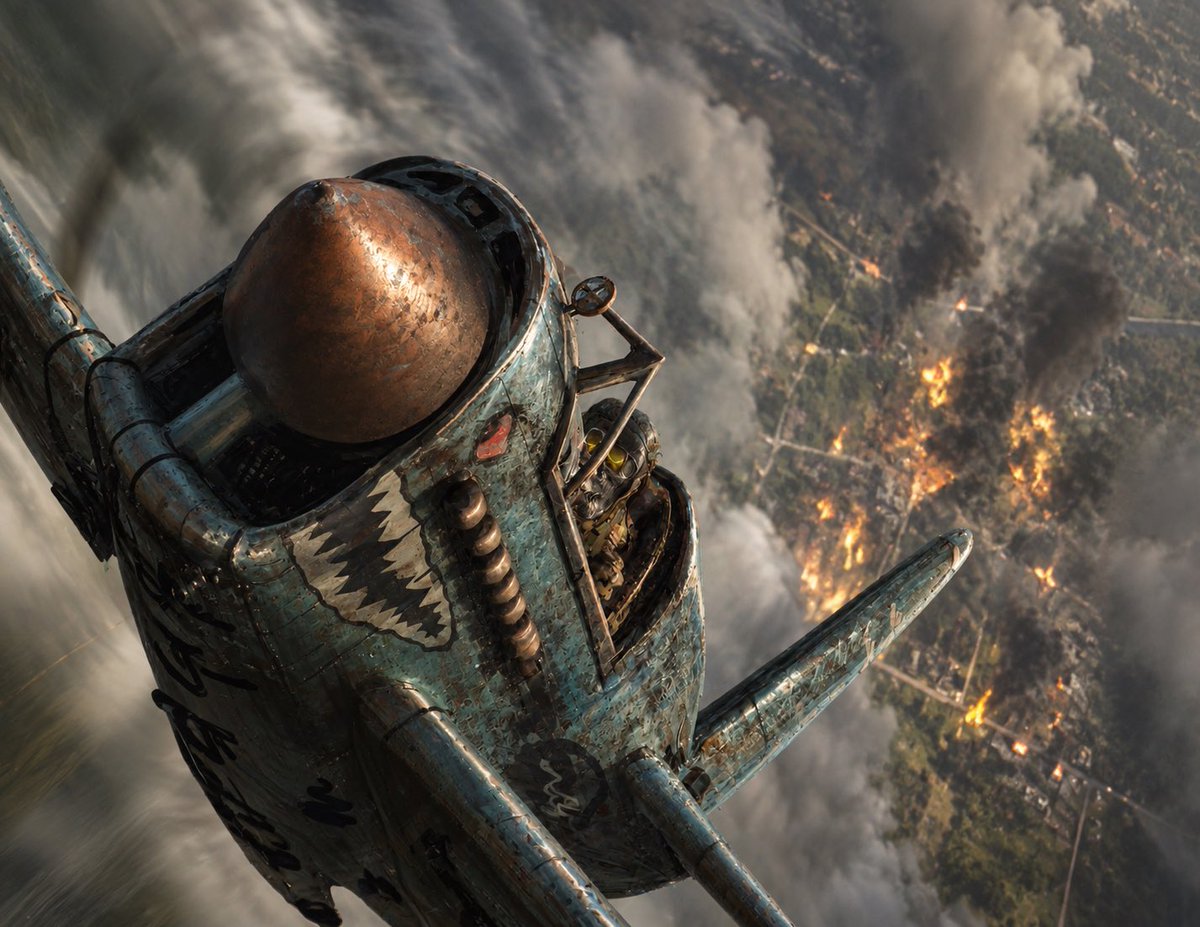 YouTube Thumbnail - Painterly Warplane to Photorealism - Image 1