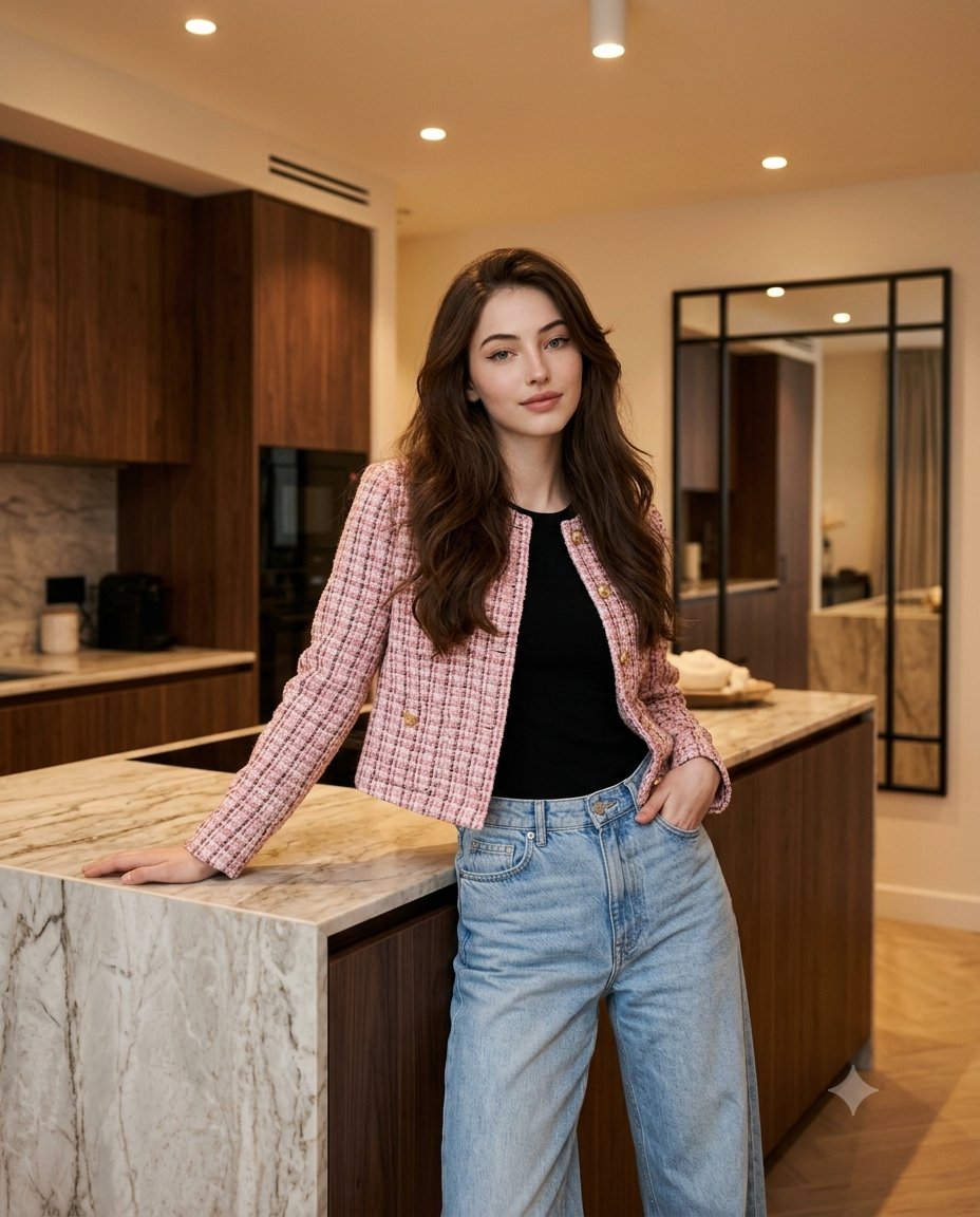Product marketing kitchen island fashion portrait prompt — sample image posted with this prompt